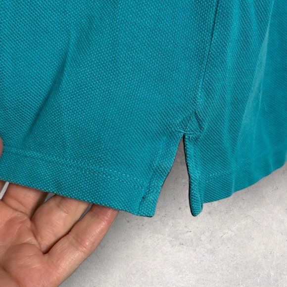 J Lindeberg Blue Short Sleeve Polos Shirt Mens Size‎ Large Collared Golf Tee L - Picture 5 of 9